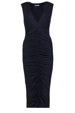 Clearance Patrizia Pepe Smocked Jersey Dress Bella | Black... | | Little Soho