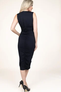 Clearance Patrizia Pepe Smocked Jersey Dress Bella | Black... | | Little Soho