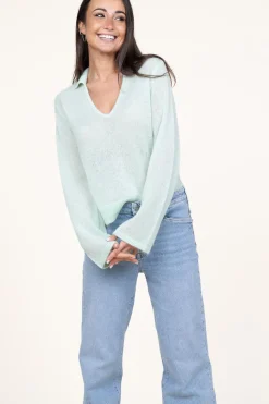 New Dante 6 Soft Alpaca Blend Sweater Kenza | Green... | | Little Soho