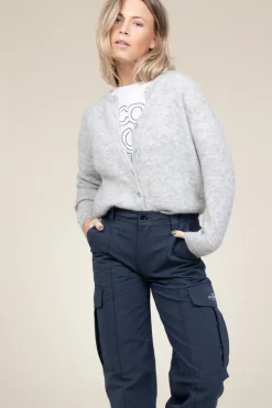 Online American Vintage Soft Alpaca Cardigan Vitow | Grey... | | Little Soho