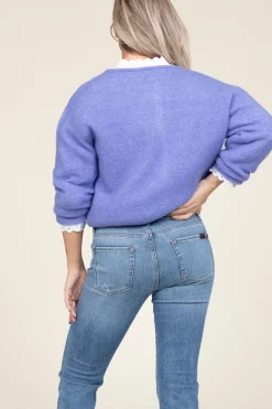 Best American Vintage Soft Alpaca Cardigan Vitow | Purple... | | Little Soho