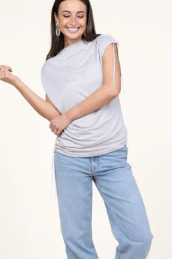 Outlet Dante 6 Soft Asymmetrical Modal Mix Top Elin | Natural... | | Little Soho