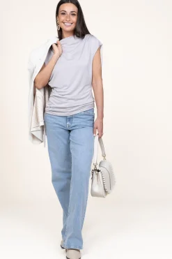 Outlet Dante 6 Soft Asymmetrical Modal Mix Top Elin | Natural... | | Little Soho