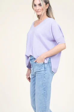 Hot Absolut Cashmere Soft Cashmere Sweater Kate | Purple... | | Little Soho