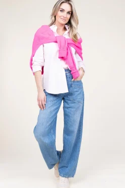 Cheap ba&sh Soft Cotton Jeans Mima | Blue... | | Little Soho