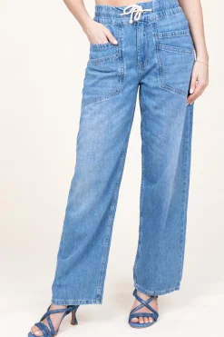Cheap ba&sh Soft Cotton Jeans Mima | Blue... | | Little Soho