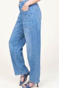 Cheap ba&sh Soft Cotton Jeans Mima | Blue... | | Little Soho