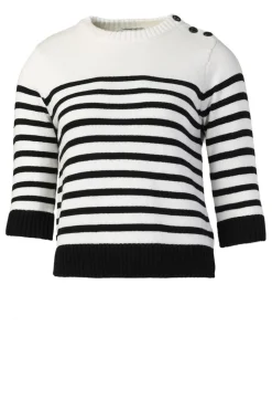 Store Suncoo Soft Cotton Striped Sweater Peroza | Black & White... | | Little Soho