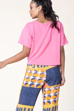 Store American Vintage Soft Cropped Top Hapylife | Pink... | | Little Soho