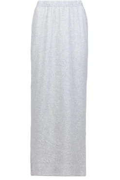 Best Sale American Vintage Soft Jersey Midi Skirt Ruzy | Grey... | | Little Soho