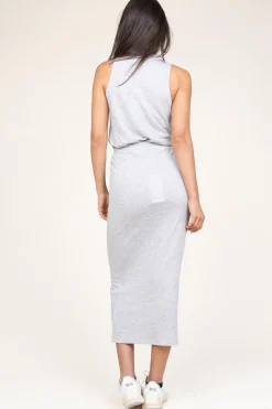 Best Sale American Vintage Soft Jersey Midi Skirt Ruzy | Grey... | | Little Soho