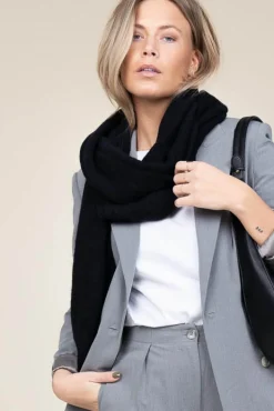 Clearance Knit-ted Soft Knitted Scarf Evy | Black... | | Little Soho