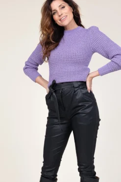 Sale Ibana Soft Knitted Sweater With Lurex Tieke | Purple... | | Little Soho