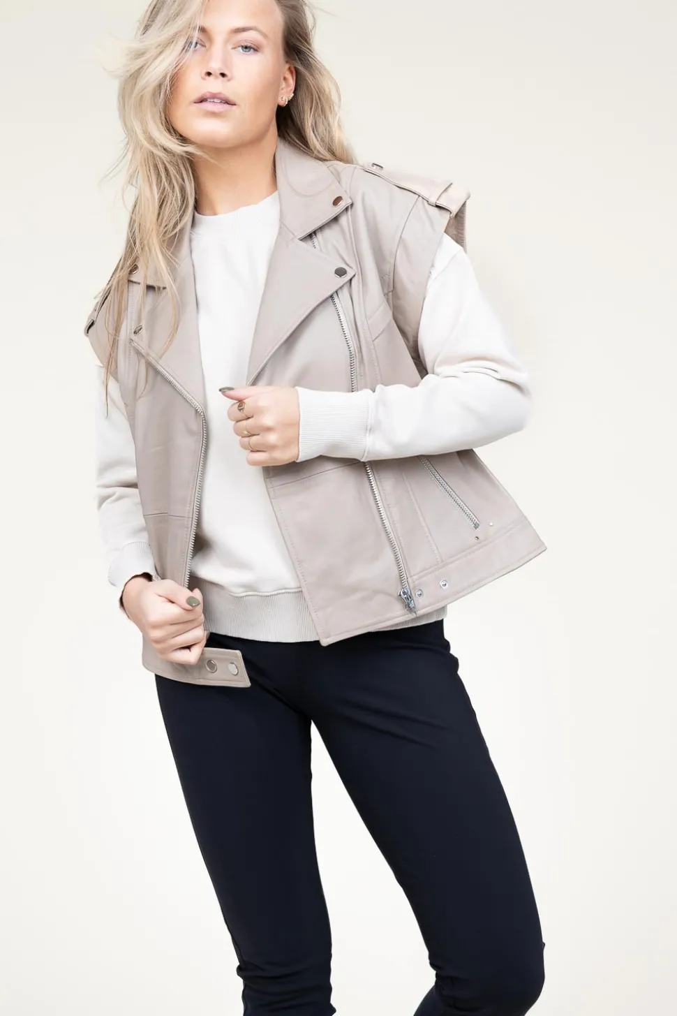 Cheap Dante 6 Soft Leather Waistcoat Harley | Natural... | | Little Soho