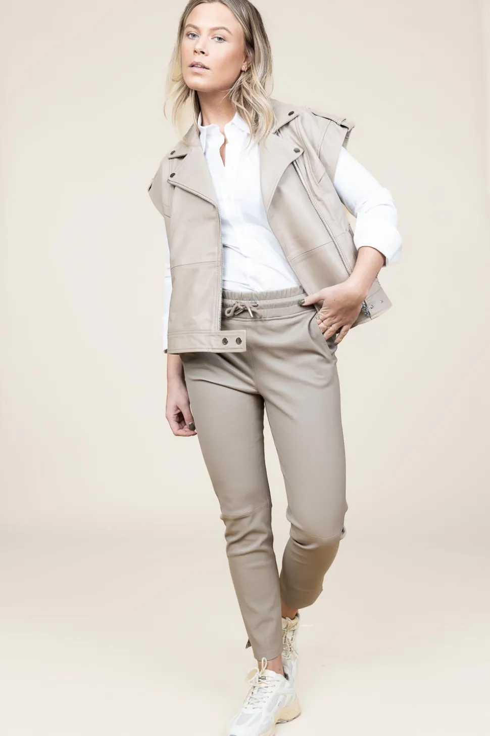 Cheap Dante 6 Soft Leather Waistcoat Harley | Natural... | | Little Soho