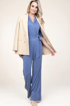 Fashion Aaiko Soft Modal Jumpsuit Rodas | Blue... | | Little Soho