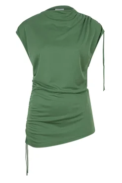 New Dante 6 Soft Modal Mix Asymmetrical Top Elin | Green... | | Little Soho
