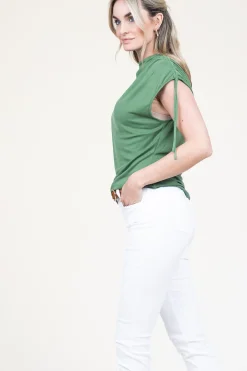 New Dante 6 Soft Modal Mix Asymmetrical Top Elin | Green... | | Little Soho