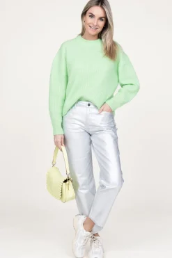 Outlet Second Female Soft Mohair Ribbed Sweater Brooke | Green... | | Little Soho