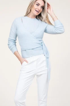 Hot Second Female Soft Mohair Wrap Sweater Brookline | Blue... | | Little Soho