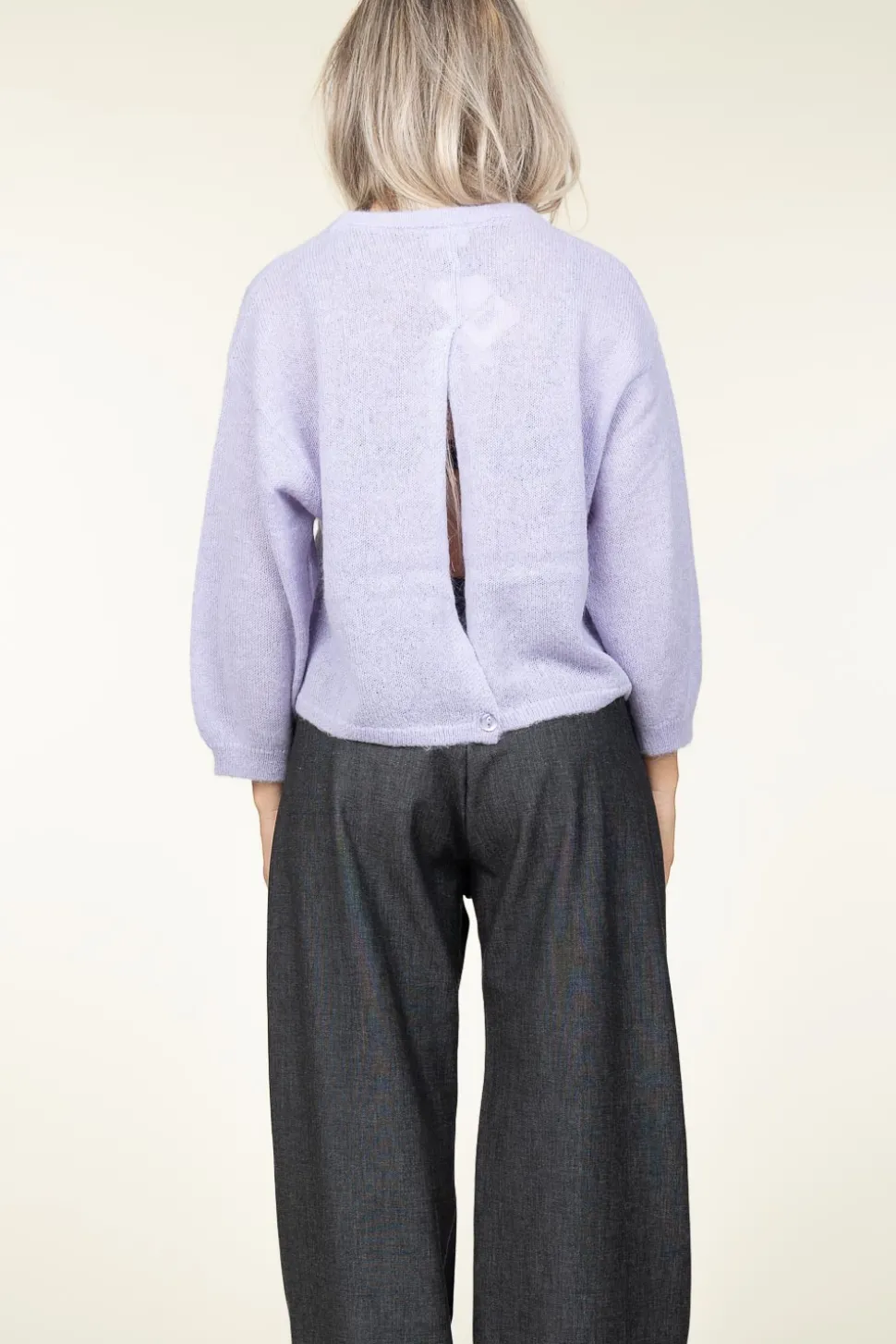 Sale Dante 6 Soft Openback Alpaca Sweater Ullysa | Purple... | | Little Soho