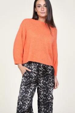 Online Dante 6 Soft Openback Alpaca Sweater Ullysa | Orange... | | Little Soho