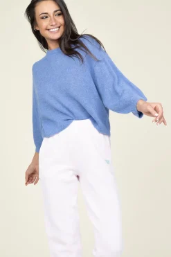 Fashion Dante 6 Soft Openback Alpaca Sweater Ullysa | Blue... | | Little Soho