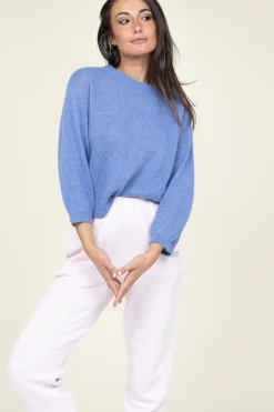 Fashion Dante 6 Soft Openback Alpaca Sweater Ullysa | Blue... | | Little Soho