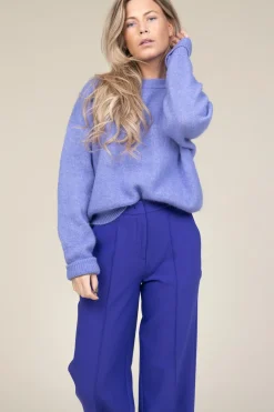 Flash Sale American Vintage Soft Oversized Alpaca Sweater Vitow | Purple... | | Little Soho