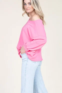 Store American Vintage Soft Oversized Sweater Hapylife | Pink... | | Little Soho