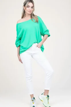 Best Sale American Vintage Soft Oversized Sweater Hapylife | Green... | | Little Soho