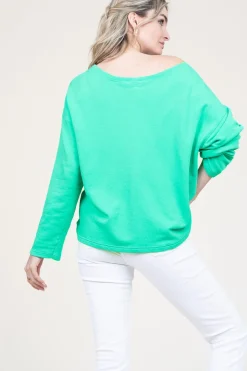 Best Sale American Vintage Soft Oversized Sweater Hapylife | Green... | | Little Soho