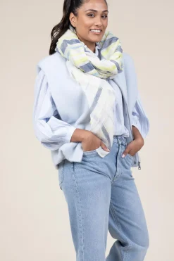 Fashion Moment Amsterdam Soft Striped Scarf Norah | Green... | | Little Soho