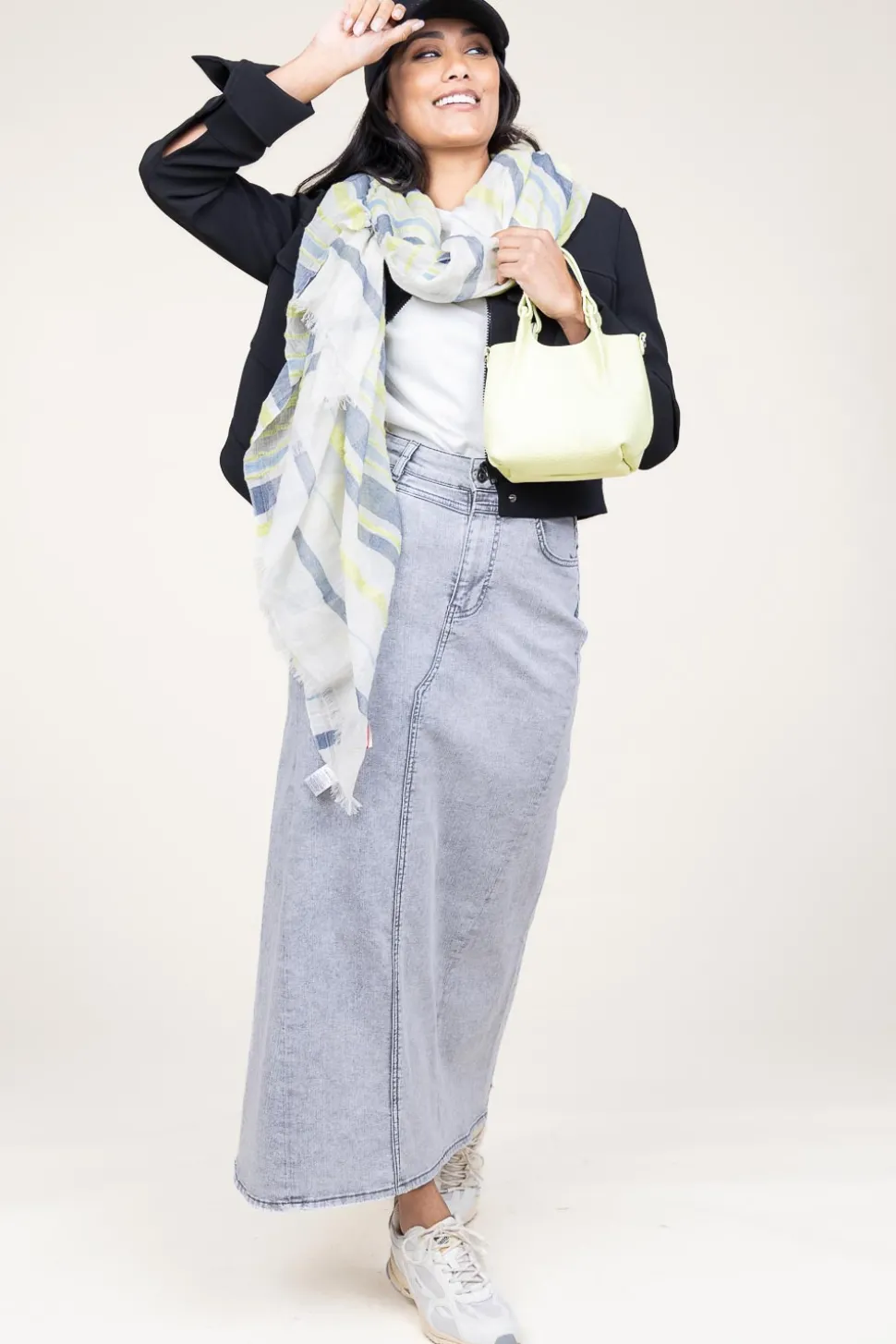 Fashion Moment Amsterdam Soft Striped Scarf Norah | Green... | | Little Soho