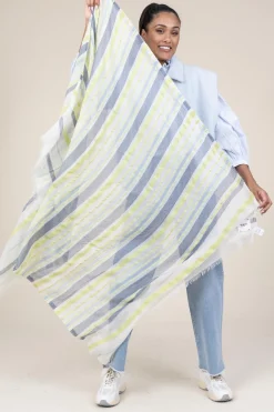 Fashion Moment Amsterdam Soft Striped Scarf Norah | Green... | | Little Soho
