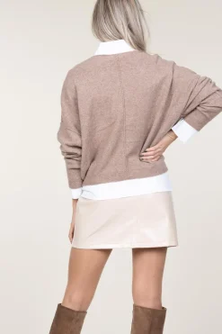 Outlet American Vintage Soft Sweater Damsville | Brown... | | Little Soho