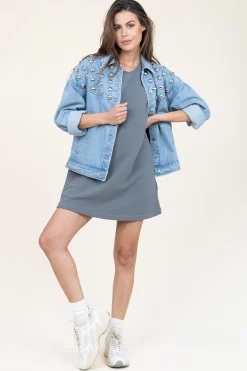 Fashion American Vintage Soft Sweater Dress Hapylife | Grey... | | Little Soho