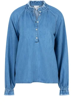 Flash Sale Dante 6 Soft Tencel Denim Top Leah | Blue... | | Little Soho