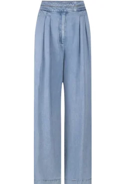 Best Aaiko Soft Tencel Pleated Pants Fredrique | Blue... | | Little Soho