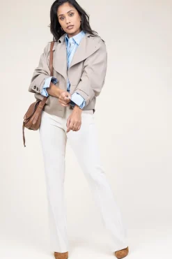 Best Sale Second Female Soft Trenchcoat Silvia | Taupe... | | Little Soho