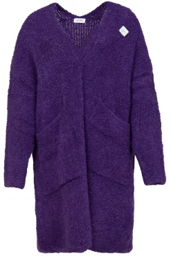 Online American Vintage Soft Wool Mix Maxi Cardigan Zolly | Purple... | | Little Soho