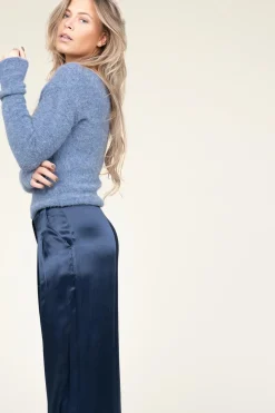 Outlet American Vintage Soft Wool Mix Sweater East | Blue... | | Little Soho