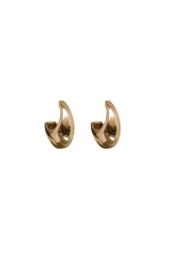 Hot Bandhu Stainless Steel Gold Plated Earrings Ribble | Gold... | | Little Soho