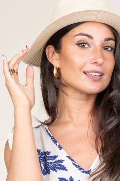 Hot Bandhu Stainless Steel Gold Plated Earrings Ribble | Gold... | | Little Soho