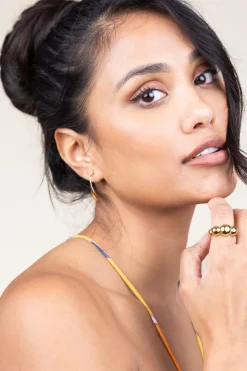 Hot Bandhu Stainless Steel Gold Plated Ring Dot | Gold... | | Little Soho