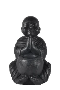 Best Sale Little Soho Living Stone Buddha Candle Holder Ray | Black... | | Little Soho