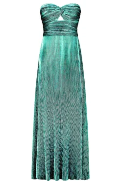 Best Ibana Strapless Maxi Dress With Lurex Frederique | Green... | | Little Soho