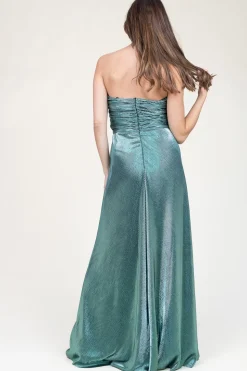 Best Ibana Strapless Maxi Dress With Lurex Frederique | Green... | | Little Soho