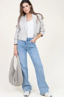 Clearance Dante 6 Stretch Cropped Linen Mix Blazer Acedia | Beige... | | Little Soho