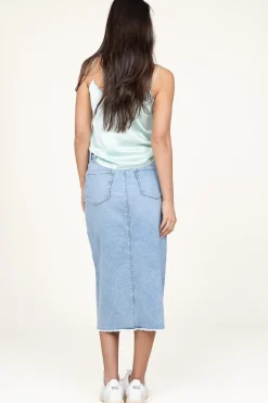 Online Dante 6 Stretch Denim Skirt Pasque | Blue... | | Little Soho